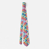 Psychedelisch Tie-Dye Patroon Stropdas (Achterkant)