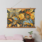 Psychedelisch vliegtapijt botanisch hangend wandkleed (Slaapkamer)