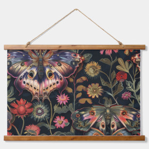 Psychedelisch vliegtapijt botanisch hangend wandkleed