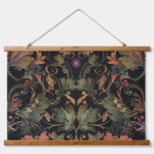 Psychedelisch vliegtapijt botanisch hangend wandkleed