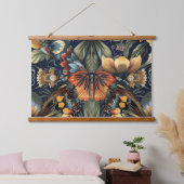 Psychedelisch vliegtapijt botanisch hangend wandkleed (Slaapkamer)