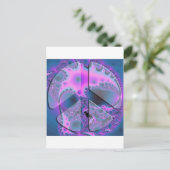 psychedelisch vredesbord briefkaart (Staand voorkant)