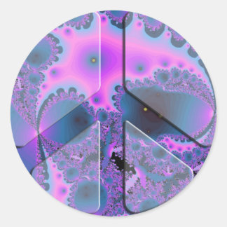 psychedelisch vredesbord ronde sticker