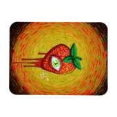 Psychedelische aardbei magneet (Horizontaal)
