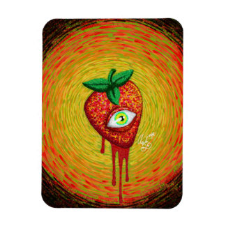 Psychedelische aardbei magneet