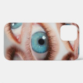 Psychedelische abstracte achtergrond van vervormd Case-Mate iPhone case (Achterkant (horizontaal))