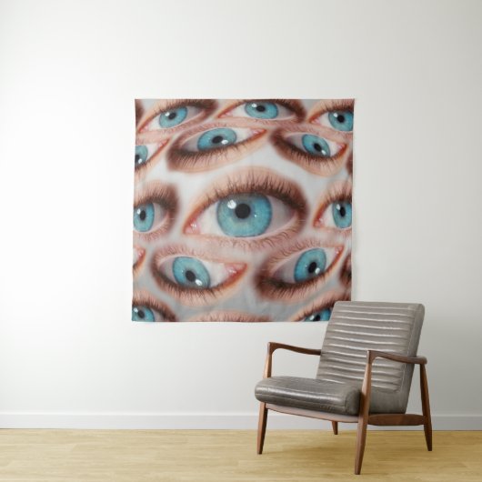 Psychedelische abstracte achtergrond van vervormd  wandkleed (In situ)