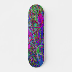 Psychedelische Abstracte Regenboog Kleuren Lelie T Skateboard