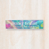 Psychedelische acryldestroomkunstplaat deurbordje (Voorkant)