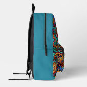 Psychedelische Batik Gitaar Art-Kleurrijke Retro M Bedrukte Rugzak (Links)