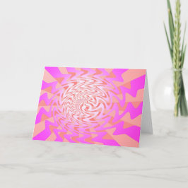 Psychedelische begroeting kaart