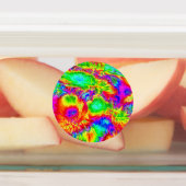 psychedelische bloemen 2 labels (Aangebracht)