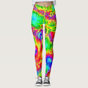 psychedelische bloemen 2 leggings