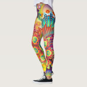 psychedelische bloemen leggings (Links)