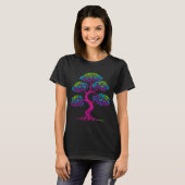 psychedelische bonsai kunst t-shirt (Voorkant volledig)