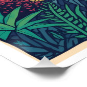 Psychedelische bosposter perfect poster (Hoek)