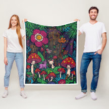 Psychedelische bosvachtdeken