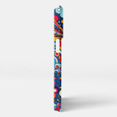 Psychedelische bunte Grafik iPhone Hoesje (Rechterkant)