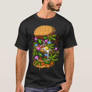 Psychedelische Burger T-shirt