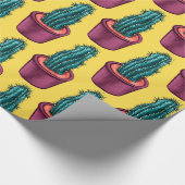 Psychedelische cactus Potted Succulent Plant Cadeaupapier (Hoek)