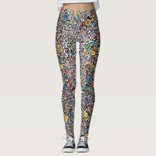 Psychedelische Cheetah Leggings