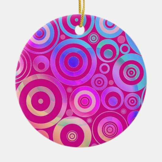 Psychedelische Cirkels Ornament (Voorkant)