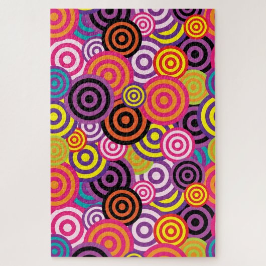 psychedelische cirkels puzzel legpuzzel (Verticaal)