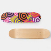 psychedelische cirkelskateboard skateboard (Horizontaal)