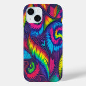 Psychedelische Draaikolk Regenboog Telefoonhoesje Case-Mate iPhone Case (Achterkant)