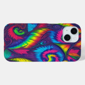 Psychedelische Draaikolk Regenboog Telefoonhoesje Case-Mate iPhone Case (Achterkant (horizontaal))