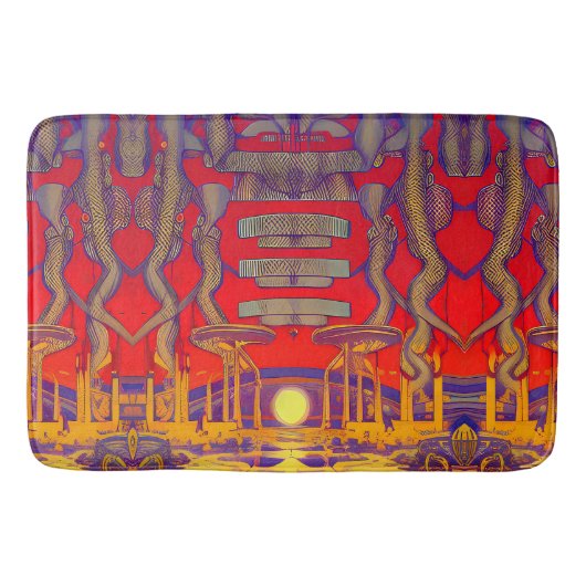 Psychedelische dromenland badmat (Voorkant)