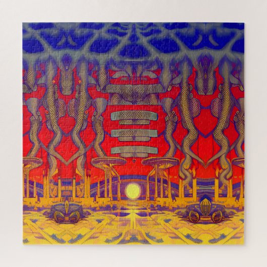 Psychedelische dromenland legpuzzel (Verticaal)