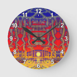 Psychedelische dromenland ronde klok