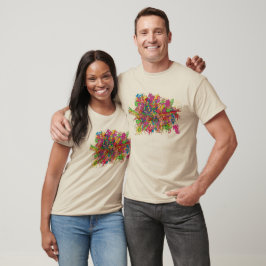 Psychedelische explosie t-shirt