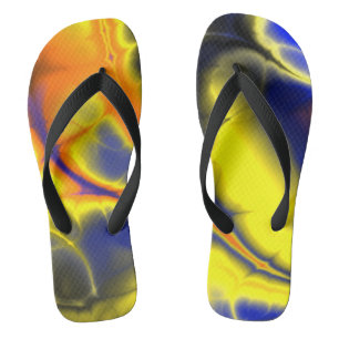 Psychedelische Fractal Flip Flops uit de jaren 60