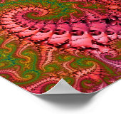 Psychedelische Fractale Kunst Poster (Hoek)