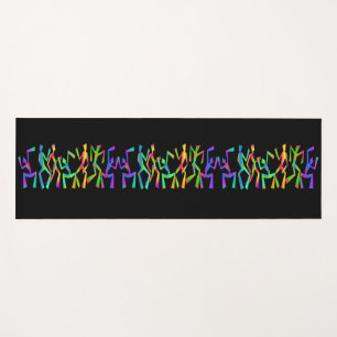 Psychedelische Funky Dancers Yoga Mat