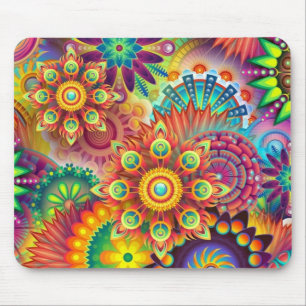 Psychedelische Gepersonaliseerde Mousepad, de Muismat