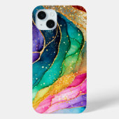 Psychedelische golven van kleur Case-Mate iPhone case (Achterkant)