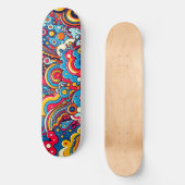 Psychedelische Grafik auf Skateboard (Voorkant)