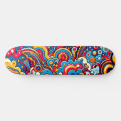 Psychedelische Grafik auf Skateboard (Horizontaal)