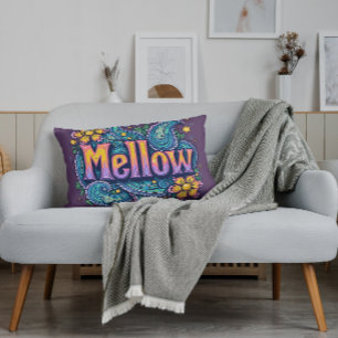 Psychedelische Groovy "Mellow" Retro Hippie Art Kussen