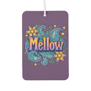 Psychedelische Groovy "Mellow" Retro Hippie Art Luchtverfrisser