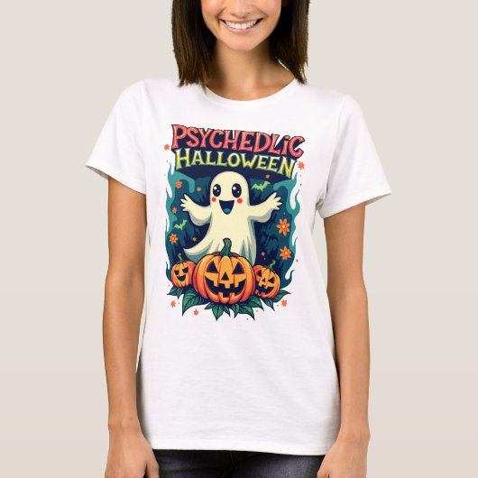 Psychedelische Halloween T-shirt (Voorkant)
