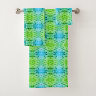 psychedelische handdoekset bad handdoek