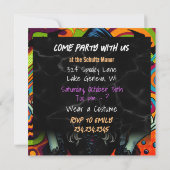 Psychedelische heks Halloween Party (Achterkant)