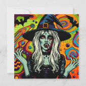 Psychedelische heks Halloween Party (Voorkant)