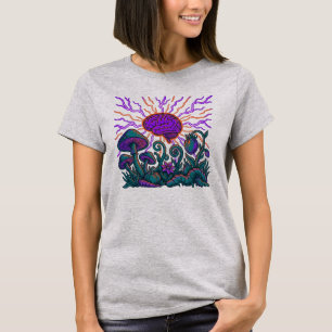 Psychedelische Hersen Paddenstoelen Melkweg - Kosm T-shirt