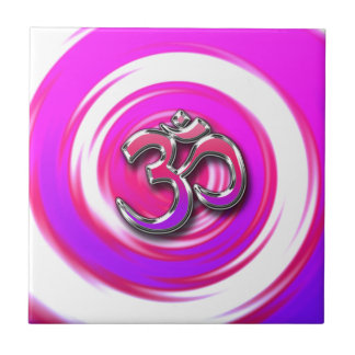 Psychedelische Hippie Stijl Yoga Symbool Tegeltje