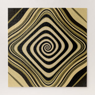 Psychedelische Hypnotische Wervelende Groovy Fract Legpuzzel